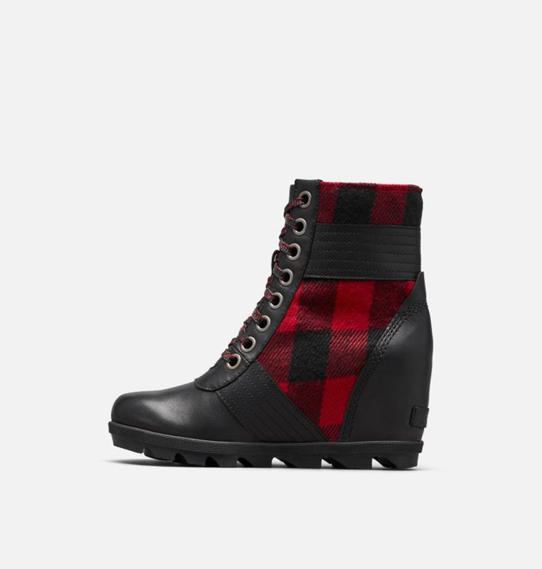 Womens Wedges Black/Red - Sorel Lexie™ Boot - 298-WMYSJI